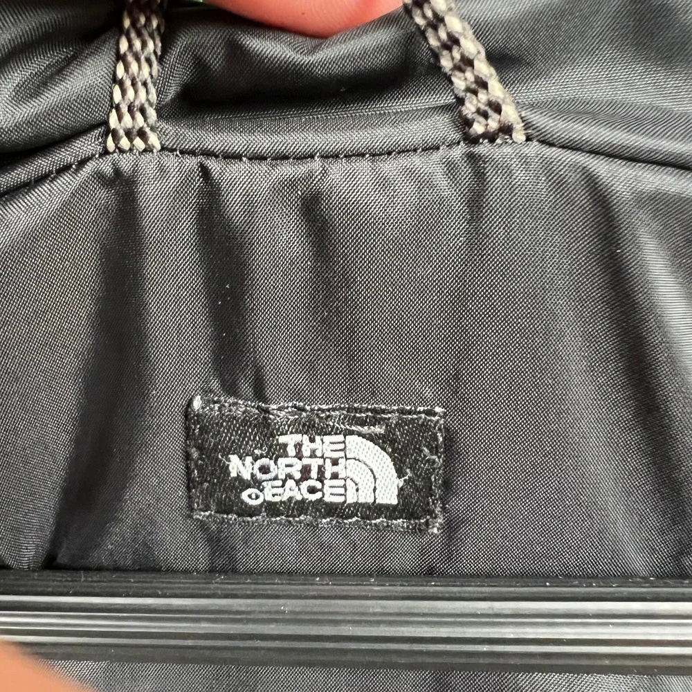 VTG The North Face Jacket Men's L Gray Tan Nylon Insulated Hooded Waterproof Y2K